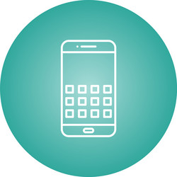 unique security code line icon vector image