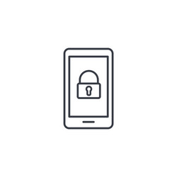 smartphone device password digital data secure vector image