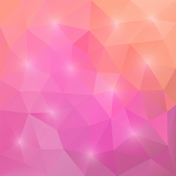 Abstract triangular mosaic pink background vector