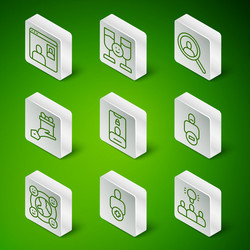 set line project team base add to friend video vector image