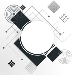 abstract technological background with various tec vector image