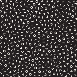 Retro geometric line shapes seamless patterns vector