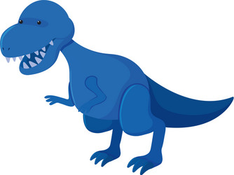 Single picture blue tyrannosaurus rex vector