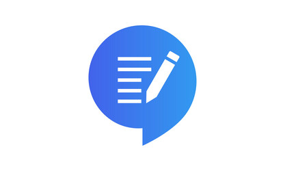 Compose document contract write icon file sign Vector Image