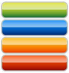 empty rectangular button banner backgrounds vector image