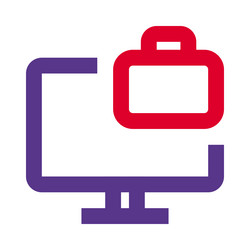 file management feature displayed on monitor vector image