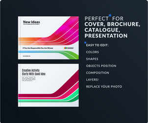 presentation abstract set of modern vector image