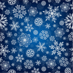 Snowflake Seamless Winter Pattern vector image