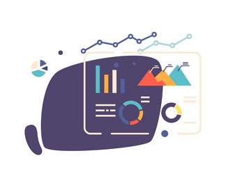 future technology abstract concept with artificial vector image
