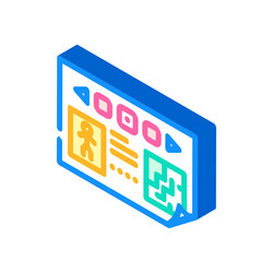 Prototyping game development isometric icon vector