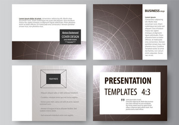 set of business templates for presentation slides vector image