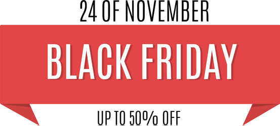 Black friday banner vector