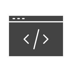code icon image vector image