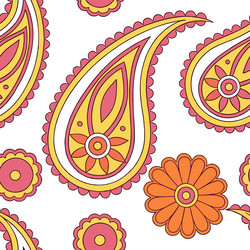 design a seamless pattern featuring retro vector image