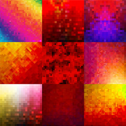 set abstract colorful backgrounds with squares vector image