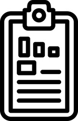 task linear style icon design vector image