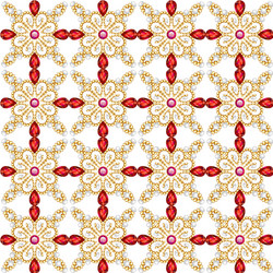 background seamless with pattern and gems vector image
