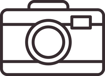 camera device line style icon design vector image