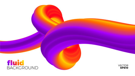 fluid background abstract colorful shape vector image