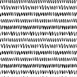 seamless zig zag pattern in doodle style vector image
