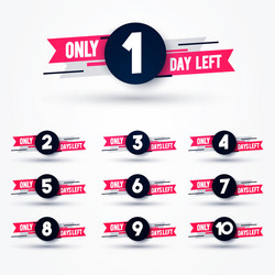 Countdown Timer - Days Left vector image