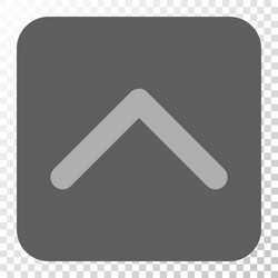 direction up rounded square button vector image