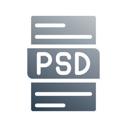 psd dynamic gradient document icon can be used vector image