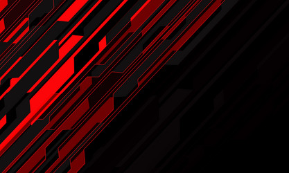 Red Circuit Slash Cyber Background vector image
