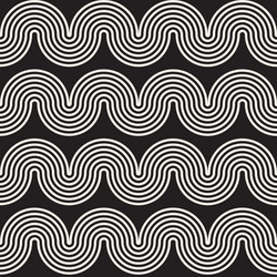 seamless wavy lines pattern repeating vector image