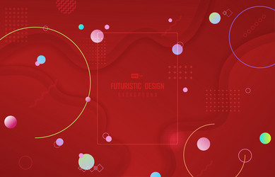 abstract gradient red template design vector