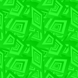 green seamless rectangle pattern background vector image