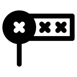 system encrypted through password for high vector image
