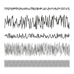 abstract zigzag lines different equalizer vector image