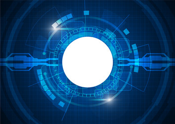 Futuristic Digital Network Technology vector image