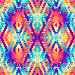 geometric abstract triangles pattern aztec style vector image