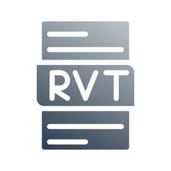 rvt tech style gradient document icon can be used vector image