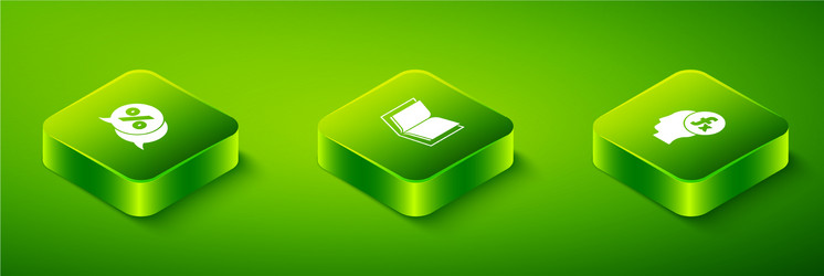 set isometric open book function mathematical vector image