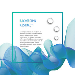 Abstract Fluid Wave Background vector image