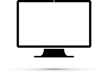 Modern Computer Icon vector image
