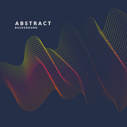 Abstract background with a colored dynamic vector