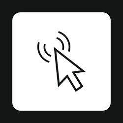 cursor of mouse clicks icon simple style vector image