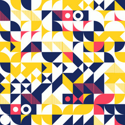 Geometric Pattern - Modern Block Design vector image
