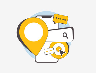 hyperlocal seo optimizing local search visibility vector image