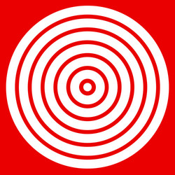 simple easy to print target mark with bullseye vector image