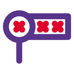 system encrypted through password for high vector image