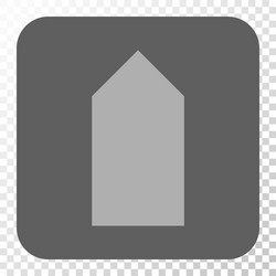 direction up rounded square button vector image