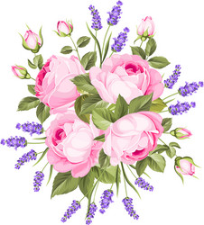 Elegant Spring Flowers Bouquet Vector Image