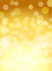 Golden Bokeh Background vector image