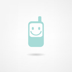 White phone icon Royalty Free Vector Image - VectorStock