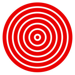 simple easy to print target mark with bullseye vector image